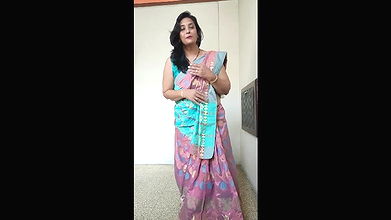 paryusan parv ke dusare din ka look ⧸mene pahena silk saree kesi lg rhi hu.