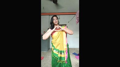 paryusan parv ke tisare din ka look ⧸mene pahena silk saree kesi lg rhi hu？⧸saree draping⧸26Augus.