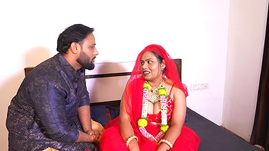Hot indian desi Newly Married Bhabhi first suhagrat night in clear hindi audio