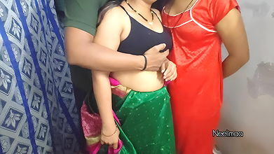 Best Indian Desi Threesome Sex Video.