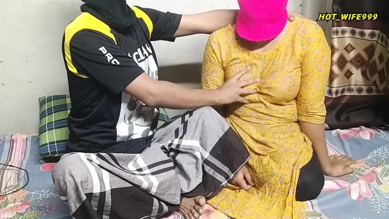 Desi village wife with husband first time romance
