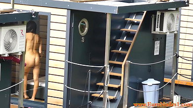 guys dick public gay Tennis instructor showcases how to play_55f300b9