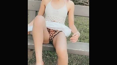 Lily Kingston Public Nudity and Masturbation Green Stockings_0f569c05