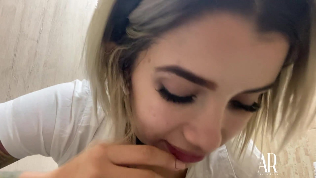 Hot blonde horny girl selfie fingering her wet pussy till creamy orgasm and eats juice in the toilet