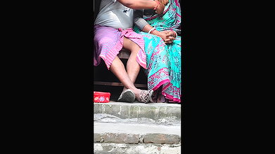 Bhabhi and Dewar Outdoor Bathroom Sex