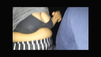 Topless on the bike at night – dare.