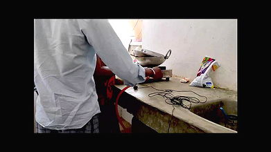 First time Fucking in Kitchen Without Her Mood When Family member In Dining Hall
