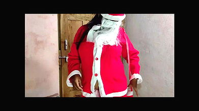Step Brother Gets His Christmas Wish From Her Step Sister ! Merry Xmas Santa Claus Sex