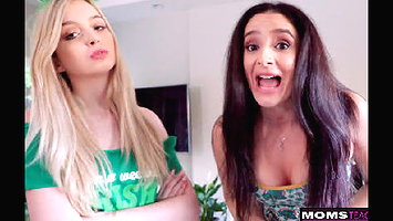 Threesome Fuck With StepMom And StepSis
