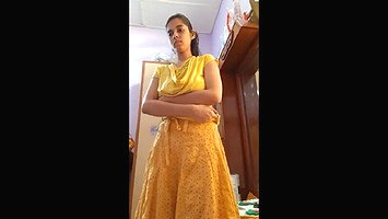 Cute Girl Records Herself Dressing & Showing Her Boobs