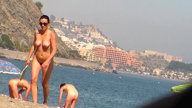 Gorgeous Desi Girl Topless Beach Body My Desi
