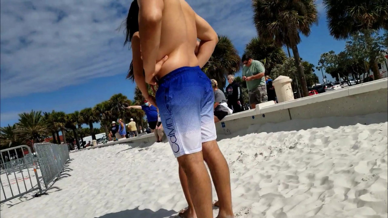 Masturbate on the Beach with My Desi in Action