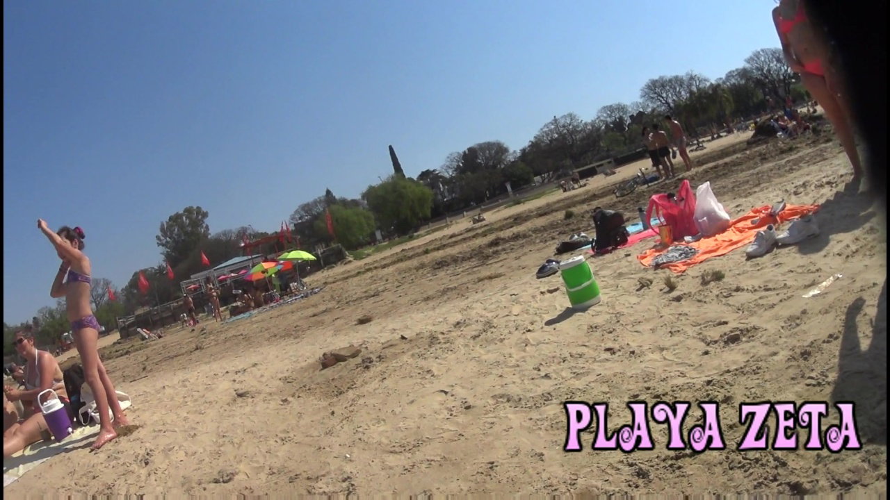 Stunning Babe Takes Two Dicks on Beach My Desi