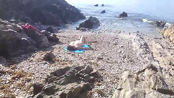 My Desi stepson caught me masturbating after beach fun