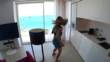 Wonderful brunette lass Topless Beach Voyeur_7c34a4ce