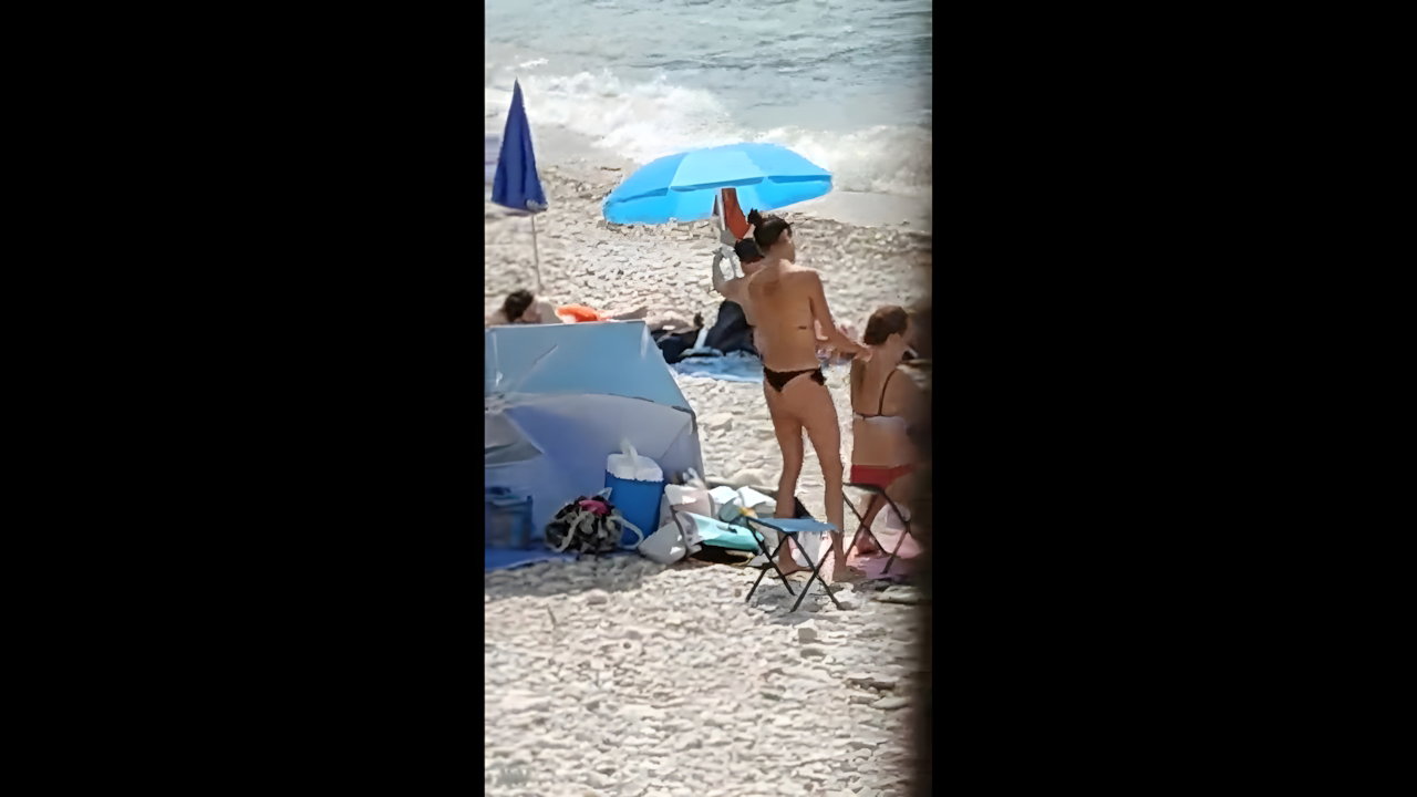 BABYGIRL SUCKING DADDY BIG COCK IN THE TENT ON THE BEACH_2c7e4797