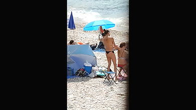 BABYGIRL SUCKING DADDY BIG COCK IN THE TENT ON THE BEACH_2c7e4797