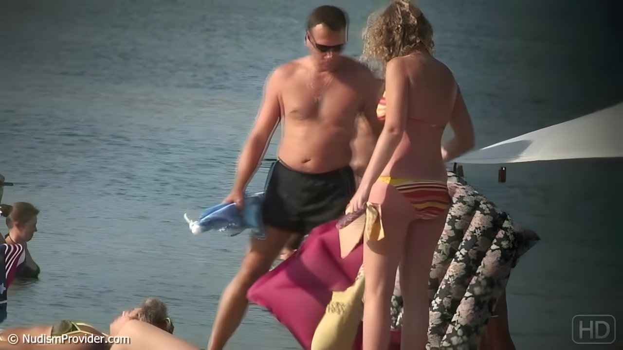 Topless Pregnant Wife Teasing on Beach My Desi