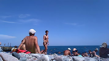 Muscular Men Pissing at the Beach Gay Room For Another Boy