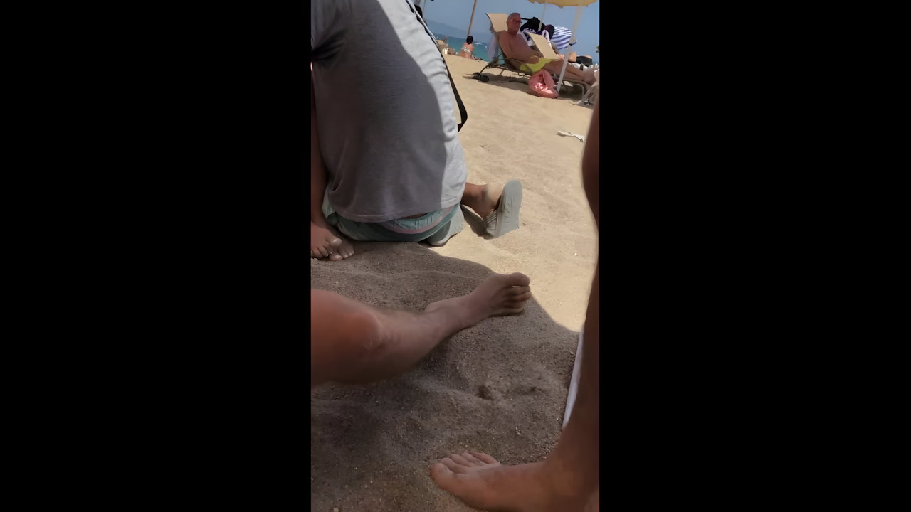 Provocative Encounter at Nude Beach with Stranger Watching My Desi