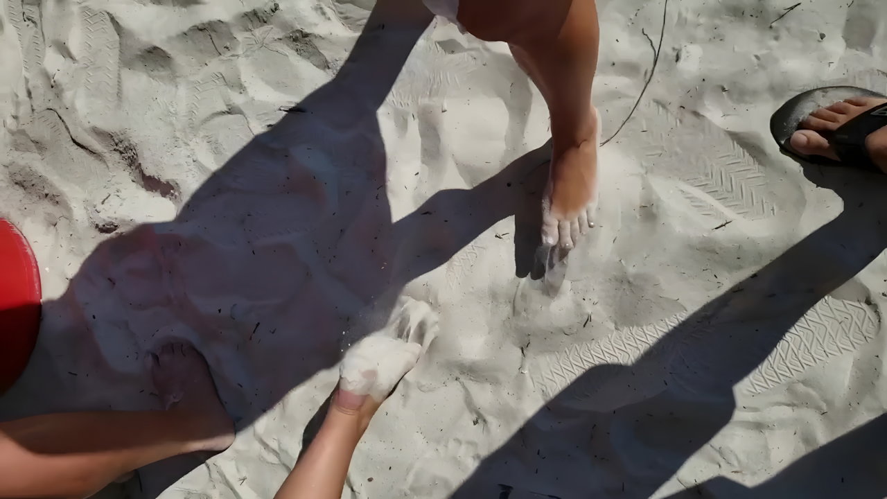 Rosaria Gives You a Footjob At The Beach Genshin Impact Feet POV_d5deaaa0