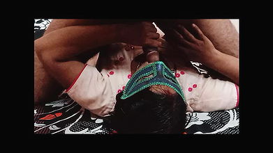 Indian girl takes her husband’s penis in her mouth.