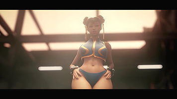 Chun Li ZMSFM Street Fighter Animated Hentai 3D CGI Video