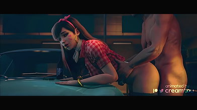 D.Va Creamtau Overwatch Animated Hentai 3D CGI Video
