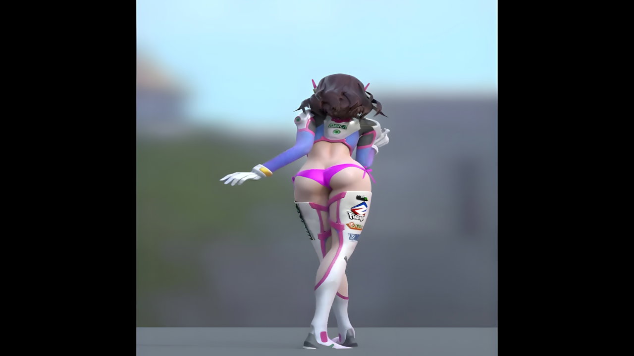 D Va Mets SFM Overwatch Animated Hentai 3 D CGI Video 4