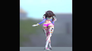 D Va Mets SFM Overwatch Animated Hentai 3 D CGI Video 4