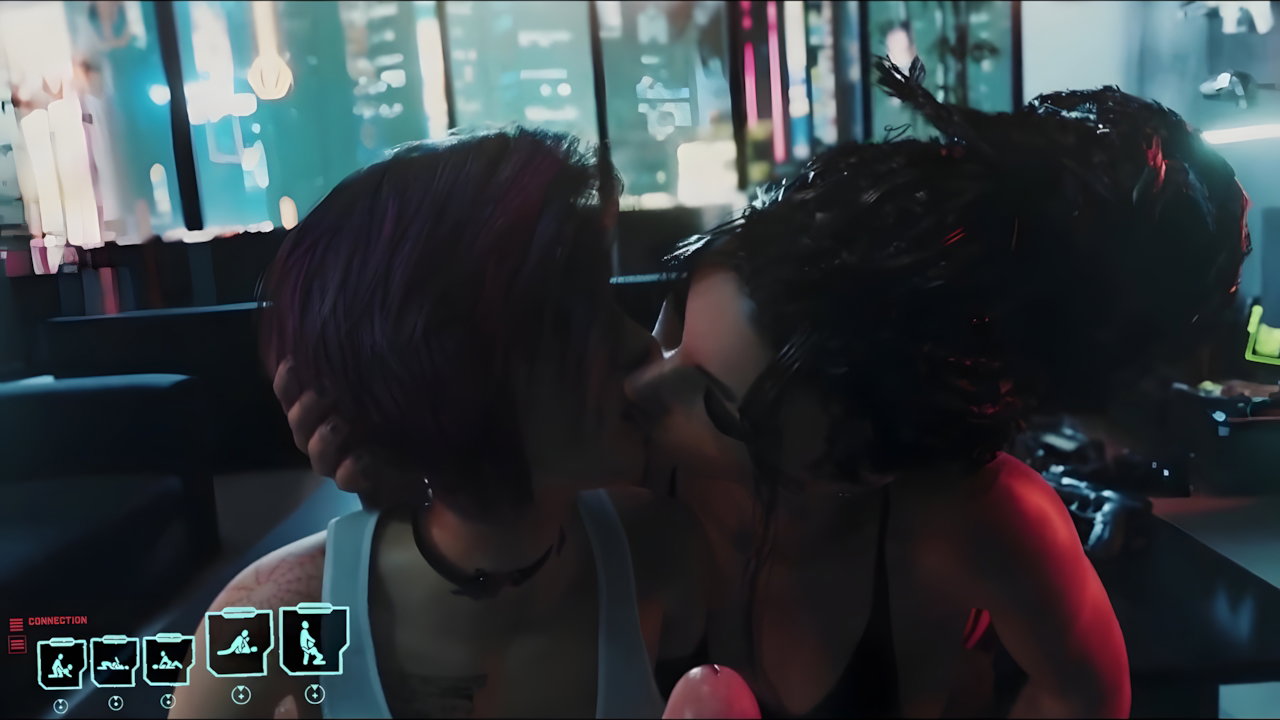 Judy Alvarez and Panam Palmer xMod Cyberpunk 2077 Animated Hentai 3D CGI Video