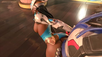 Symmetra And Soldier 76 Ellowas Overwatch Animated Hentai 3 D CGI Video 3