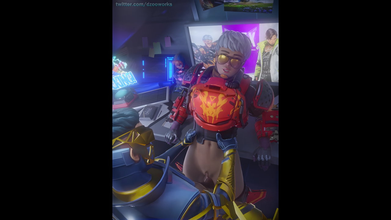 Valkyrie And Octane Dzooworks Apex Legends Animated Hentai 3 D CGI Video