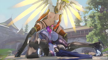 Widowmaker and Mercy Cawneil Overwatch Animated Hentai 3D CGI Video