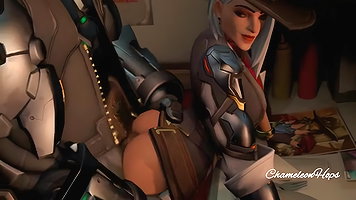 Bob And Ashe Chameleonhops Overwatch Animated Hentai 3 D CGI Video 2
