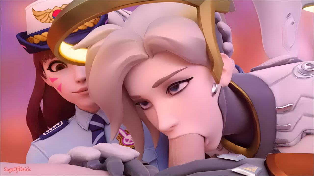 D Va And Mercy Sage Of Osiris Overwatch Animated Hentai 3 D CGI Video