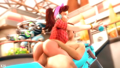 D Va Kissfm Overwatch Animated Hentai 3 D CGI Video 1