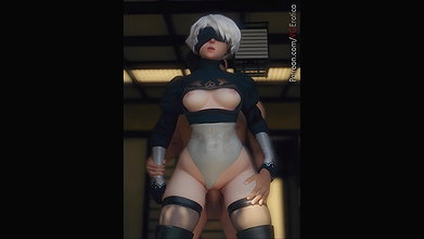 Yorha No 2 Type B VG Erotica Nier Automata Animated Hentai 3 D CGI Video 1