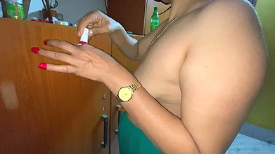A Bengali woman getting ready for shopping