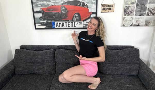 Victoria Benz – Laughing blonde Czech model loves a hard dick