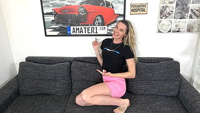 Victoria Benz – Laughing blonde Czech model loves a hard dick