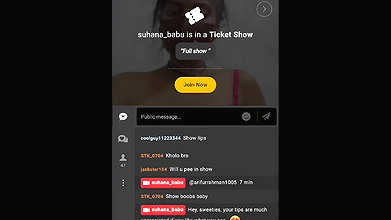 Suhana_babu 9 Rare ticket show both holes spreading and fingering1