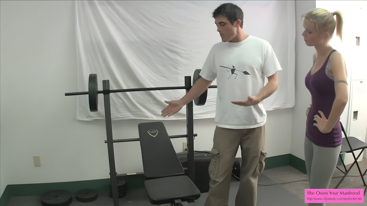 Vanessa Ballbusting in the Gym Part 1
