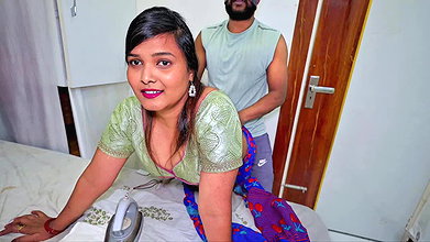 My maid flirt in doggystyle..big ass maid gets hard fucked by owner when maid was mopping the floor with Hindi Audio.
