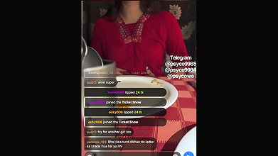Miss__Malaika 45 Ticket show daring show waiter pressing boobs