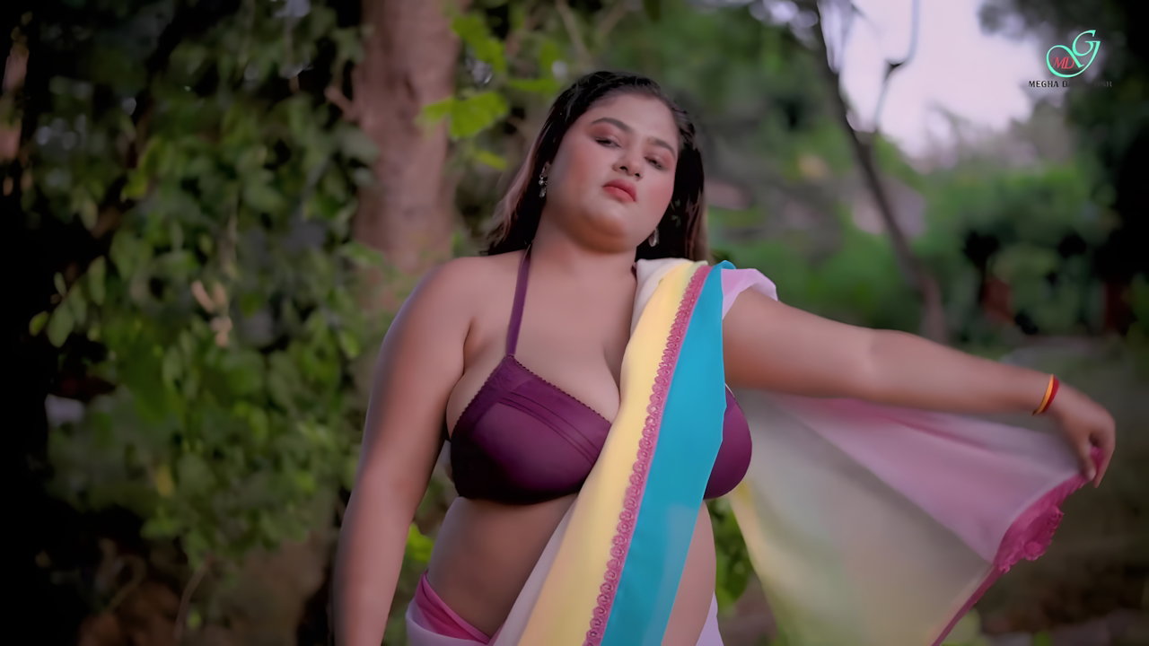 Beautiful boob megha das ghosh huge cleavage and navel show photoshoot 2