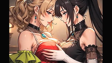 AI Generated Cartoon content, Uncensored video of 18 Year old Anime Girl, Kissing Orgasm of Mature Women