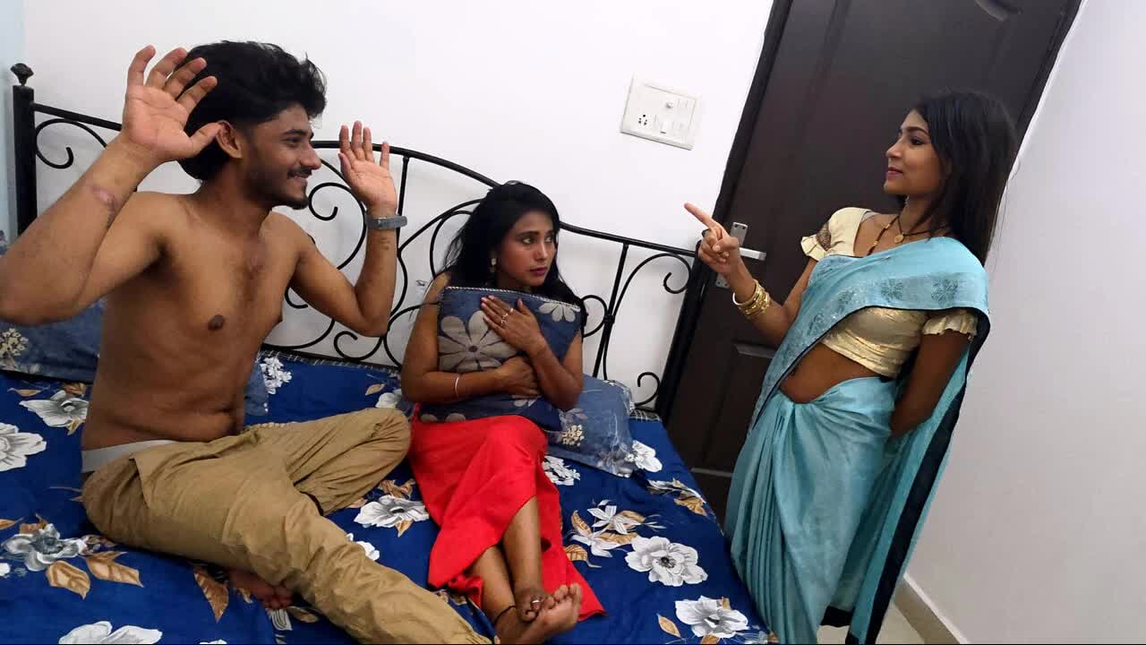 Indian Sex MMS: Husband Caught Cheating in Threesome