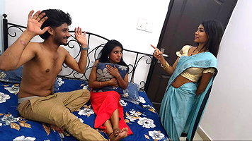 Indian Sex MMS: Husband Caught Cheating in Threesome