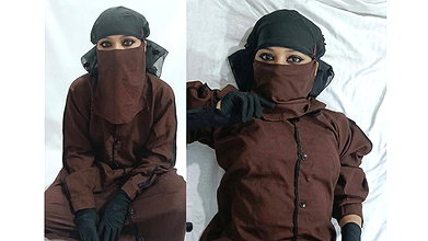 Beautiful muslim wife was fucked by her husband’s friend